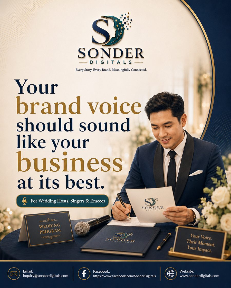 For wedding hosts, singers and emcees